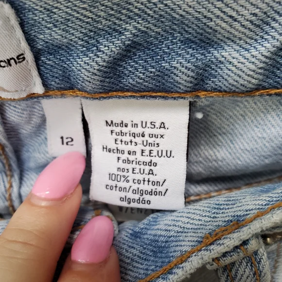 VINTAGE CALVIN KLEIN Light Denim 90s Jeans Sz 12 - Picture 15 of 16